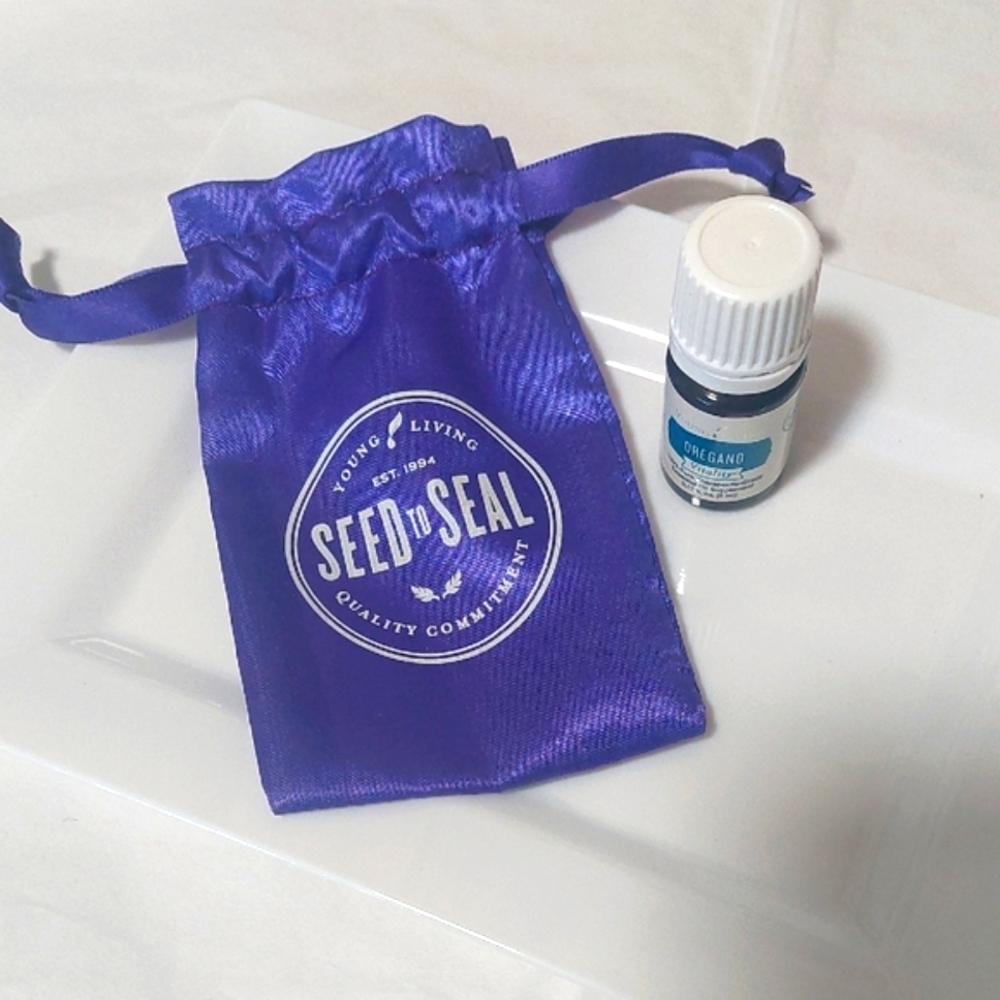 Oregano Oil Young Living Essential Oil Oregano with Rich Purple Bag. Not Used.
